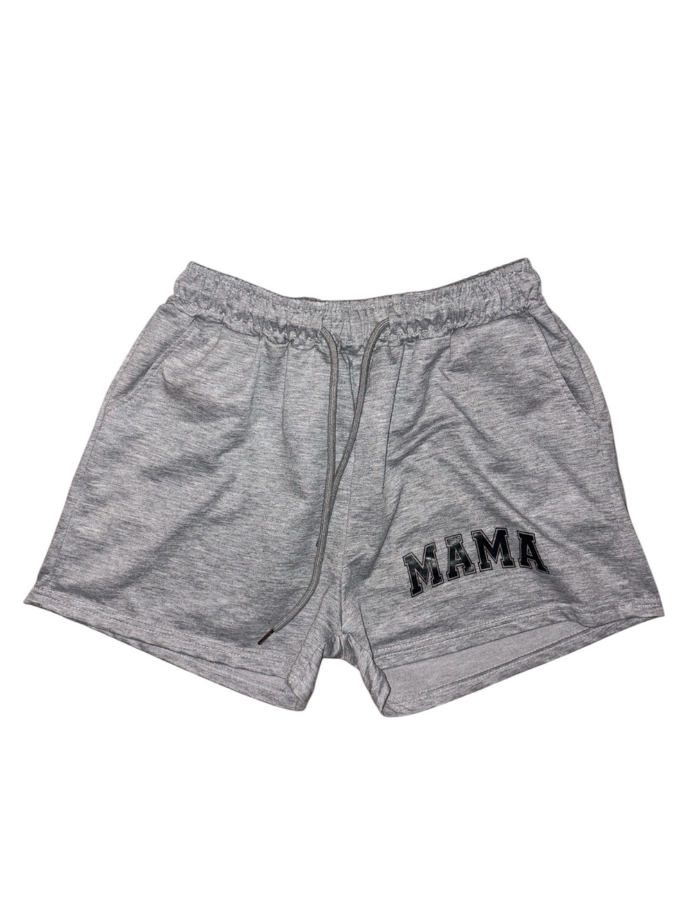 Gray 'MAMA' Women's Athletic Lounge Shorts